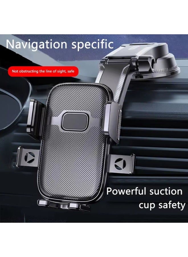 حامل هاتف سيارة عالمي للملاحة - محامل فتحة التهوية وكوبة الشفط، قابل للعرض الأفقي والرأسي - Image 4